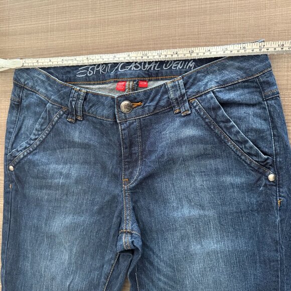 Esprit - Wide Leg Dark Wash Jeans - Size 32 - Picture 10 of 15
